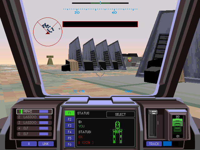 Screenshot: Earthsiege 2
